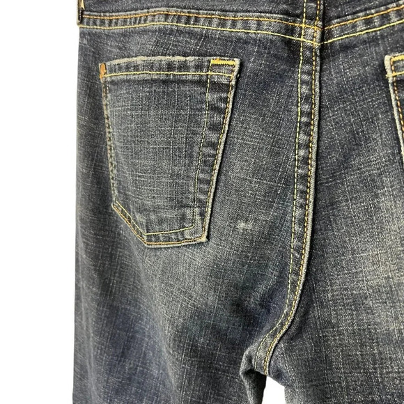 Old Navy Boot Cut Jeans Size 4 Short Ultra Low Waist Stretch Cotton Denim Blue - Picture 10 of 10